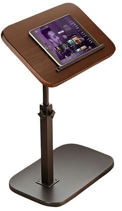 Vyranut Tavolo Regolabile 45–80 cm, Rotazione 360° e Inclinazione, Scrivania per Divano/Letto, Stazione di Lavoro Mobile per Smart Working, Lettura e Colazione, Struttura in Acciaio