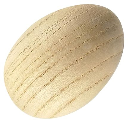 Acouto Hölzernes Sandei, Maracas, Rasseln, Streuer, Sandhammer, Spielzeug, Handschlaginstrument, Musikspielzeug, Buche und Kreative Formen Sind aus Holz. Sie Können Unbemalte Ostereier aus Holz (#2)