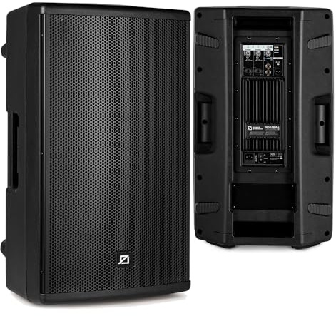 Power Dynamics PD415A 15 Bluetooth Active Speaker Pair DJ Speakers, Powerful PA Speakers System for Large Venues, Ideal for DJs and Live Events, 3800W Combined Active Speakers Pair