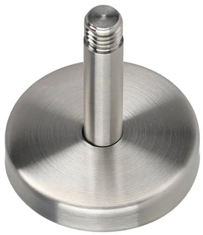 TIBU Soporte para pasamanos modelo P soporte de acero inoxidable recto con rosca para atornillar en pasamanos de madera