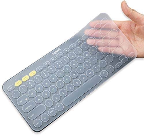 Silicone Keyboard Cover Skin for Logitech K380 & 2023 Pebble Keys 2 K380S Combo for MAC Bluetooth Multi - Device Ultra Thin Protective Keyboard Cover Skin