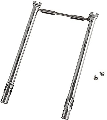 WELL GRILL 69785 45,7cm Grillbrenner Edelstahl Brenner für Weber Spirit I & II 200 Series, Spirit E210 S210 E220 S220 Gasgrills mit Frontknöpfen, Brennerrohre Ersatzteile