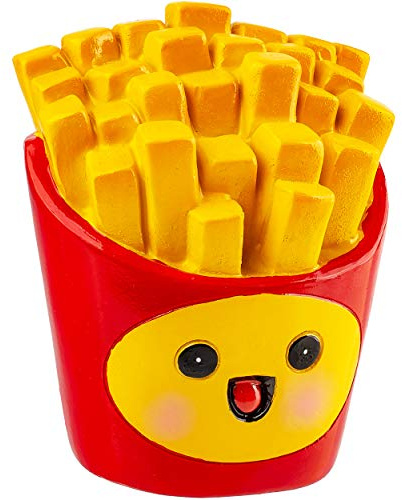 alles-meine.de GmbH XL große - Spardose - Motivwahl - Pommes Frites - 12 cm - mit Verschluß - stabile Sparbüchse - aus Kunstharz/Polystone - für Kinder & Erwachsene/Sparschwe..