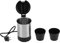Tyenaza 0,5 l Wasserkocher, Mini-Edelstahl-Heizung, elektrische Wasserflasche, Wärmtopf für das Home Office, Zubereitung von Tee, Kaffee, EU-Stecker, 220 V