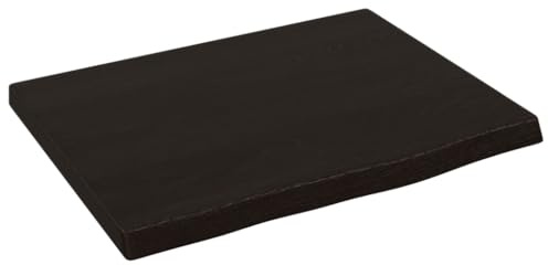 vidaXL Ripiano Muro Marrone Scuro 40x30x2 cm Massello Rovere Trattato