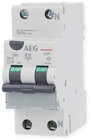 LSFI-Schalter 1PN TypA B-Char16A30mA10kA AEG LSFI B16/030