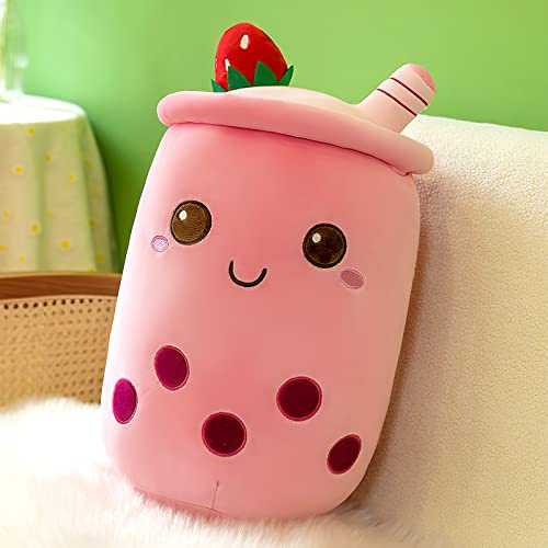 HENGBIRD Bubble Tea Plüschkissen, 25cm Boba Tea ilchtee Tasse Plüschkissen Weich Kuscheltier Kissen für Männer Frauen Weihnachten, Geburtstag (A)
