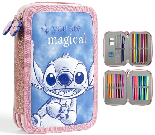 Disney Stitch - Set di cancelleria per bambini, multicolore, multicolore, moderno