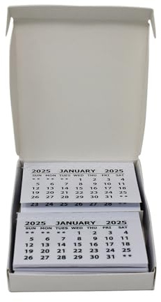 Bright Ideas 2025 Calendar Tabs Insert - Pack of 25 Calendar Tabs for Office Planning, School Crafts. Ideal for the Workplace or Classroom Calendar Tear Off – Each Page 1 Month