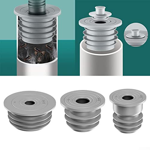 Washing Machine Drain Hose Seal, Silicone Anti-odor Floor Drain Sewer Deodorant Cover, for Washing Machine Drains, Sink Drains, Gray(M(4.5cm~5cm))