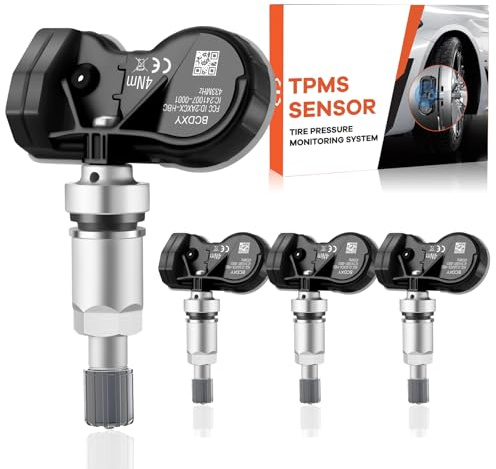 GEAREVER 4x Reifendrucksensor Multiprotokoll TPMS Sensor RDKS für Mercedes | A0009050030, A0025409017, A0009058413, für Benz A B CLA CLK CLS GLA GLS AMG R SLR S V CLASS, für fast alle Modelle
