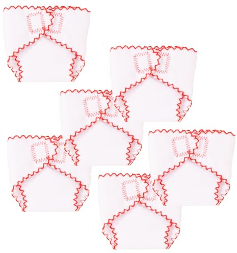 Götz 3403640 - Set di accessori per pannolini in tessuto, accessori per bambole, taglia S, 6 pezzi, abbigliamento e accessori per bambole da 30 a 33 cm