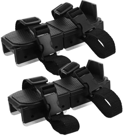 EXHUMKY 1paar Verstellbare Eislaufschuhe Für Kleinkinder Doppelschlittschuhe Mit Sicherem Riemensystem Für Anfänger Im Outdoor-skifahren Und Eislaufen Kinderfreundliches Design Schwarz