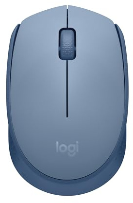 Logitech M171 kabellose Computermaus fürPC, Mac, Laptop, 2.4 GHz mit USB Mini-Empfänger, optische Spurführung, 12 Monate Batterie beidhändig anwendbar - Grau (Generalüberholt)