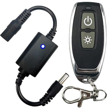 Wynrzyj Multiusos Mando a Distancia Interruptores Receptor Set 3 7V 12V Adaptador de Potencia con Conector Hembra Masculino Solución Conexión Remota