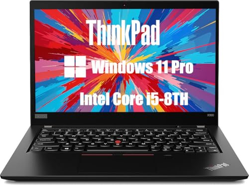 Lenovo Thinkpad X390 Business Laptop, 13.3 Inch (1366 x 768), Intel Core i5-8265U, 8GB DDR4 RAM, 256GB SSD, QWERTY Keyboard, Windows 11 Pro (Refurbished)