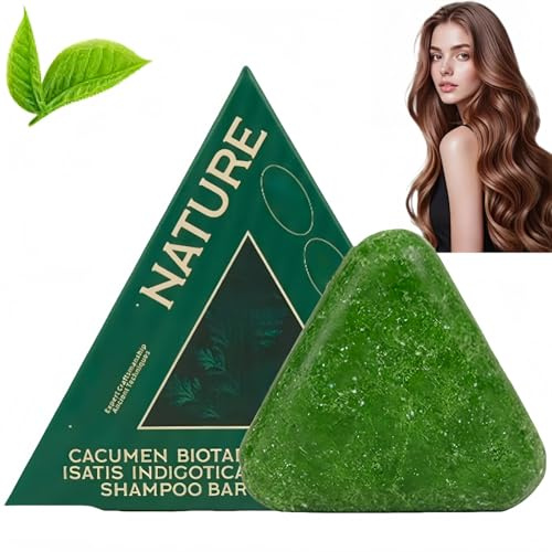 Nature Triangle Shampoo Bar & Conditioner 2-in-1,Solid Travel Shampoo Bar for Greasy Hair,Organic Shampoo For Hair Loss,Adds Volume for Curly Hai/r,All Hai/r Types,Men & Women,Dry Native Shampoo Bars