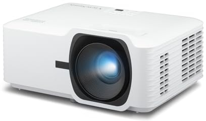 ViewSonic T400HD Vidéoprojecteur Laser 4000 Lumens ANSI, Full HD 1080p, HDR/HLG et Entrée 4K, Contraste 3 000 000:1, Durée de Vie 30 000 h, 2X HDMI 2.0, Correction trapèze H/V, Haut-Parleur 15W