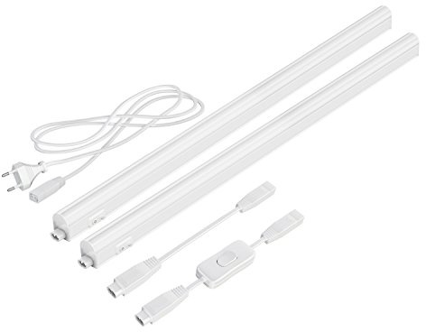parlat LED Unterbau-Leuchten Rigel, je 57,3cm, mit Schalter, je 790lm, warm-weiß, 2er Set