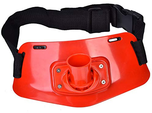 Kampfgürtel Einstellbare Angelgürtel Taille Stange Polhalter Racks Halter Gürtel für Fisch Bekämpfen Zubehör(Rot)