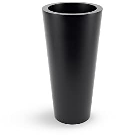 Forvega - vaso da fiori Venus, altezza 70 cm, design classico, altissima qualità, resistente ai danni, per uso interno ed esterno, produzione polacca, nero