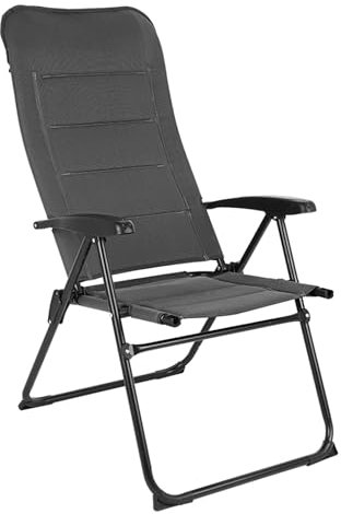 SUNNYFEEL Reclining Folding Camping Chair, Patio Lounge Chairs for Adults, High Back 4 Position Adjustable, Padded Outdoor Lawn Chair for Porch Garden RV Tailgate Sports