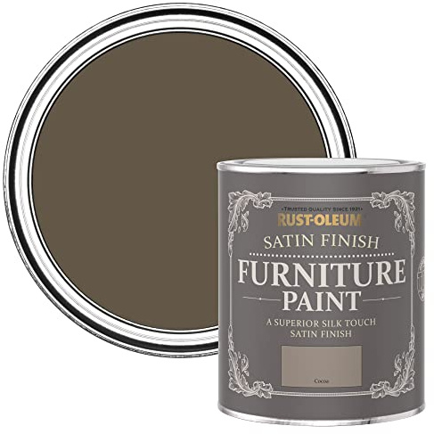 Rust-Oleum Brown Furniture & Skirting Board Paint in Satin Finish - Cocoa 750ml