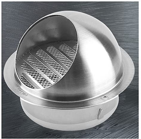 ZXCASDF Rejilla ventilación,Tubo Exterior Nariz Toro Redonda Acero Inoxidable,Prueba la Intemperie,para ventilación tubería Pared Exterior,Ventilaciones baño y Campanas extractoras,350mm/13.77in