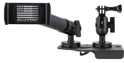 Bulletpoint Dash Mount Cell Phone Holder Compatible with 2018-2023 Jeep Wrangler JL (NOT 4xe) & 2020-2023 Jeep Gladiator 2 Mounts for Action Camera & GPS Compatible with iPhone & Android (Driver Side)