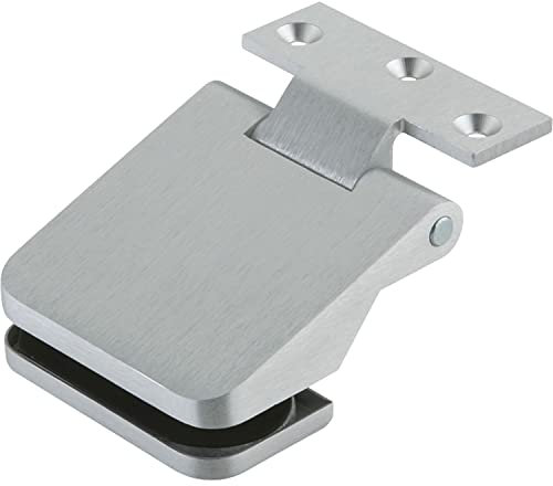 Dorma Glas Junior Office Türbeschlag (Türband) mit Rahmenteil für Glastüren, Glasstärke 8-10mm, Glastürbeschlag Alu silber eloxiert Inhalt: 2 Stück