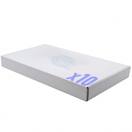 SIMPLETEK - Scatola per spedizione notebook e laptop, 10 pezzi, fino a 14” – Misure 54 x 30,5 x 5,5 cm, con separatore per accessori