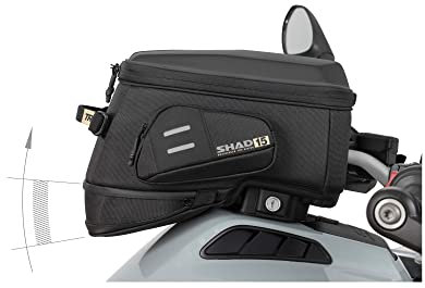 SHAD Click System Tank Bag Terra TR15CL, Schwarz/Weiß