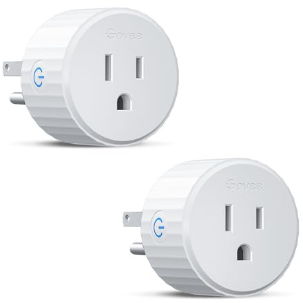 Govee Smart Plug, WiFi Plugs Work with Alexa & Google Assistant, Smart Outlet with Timer & Group Controller, WiFi Outlet for Home, No Hub Required, ETL & FCC Certified, 2.4G WiFi Only, 2 Pack