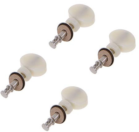 jebyltd Ukulelen-Saiten, Stimmwirbel, Stimmwirbel, Stimmwirbel, Reibung, Ukulele, Weiß, 4 Stück