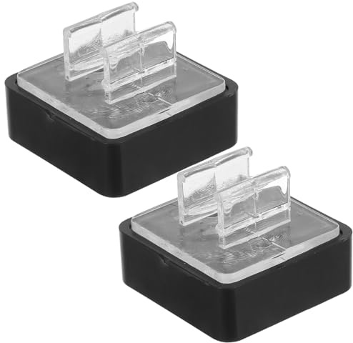 OKUMEYR 2 Stück Magnetische Tischaufsteller aus Transparentem Kunststoff Vertikale Schildhalter Clips Platzsparender Menühalter für Gastronomie und Präsentationen