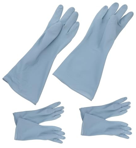 ROMISBABA 3 Paare Spülhandschuhe Lang Wiederverwendbar Für Geschirrspülen Küchenhandschuhe Haushaltshandschuhe Mit Verlängerter Manschette Geeignet Für Reinigungsaufgaben Und Schutz Vor Näss