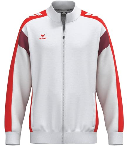 Erima Unisex CELEBRATE 125 träningsjacka (1032599), vit/röd, L