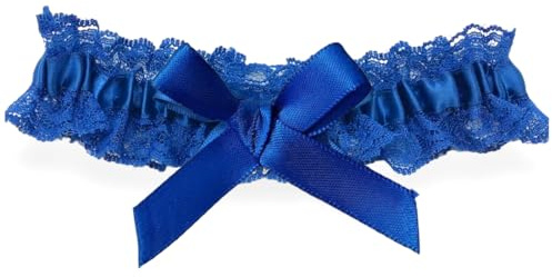 KWKPR Liga de Novia, Liga Azul Boda, Regalo Nupcial, Jarretera Cinturón Eelástica para Boda, Ligueros de Encaje para Novia, para Fiesta, Compromiso, Despedida de Soltera