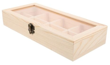 Levemolo Boîte Bois Divisée Pour Bijoux Rangement Pour Colliers Étui De Maison Pour Accessoires