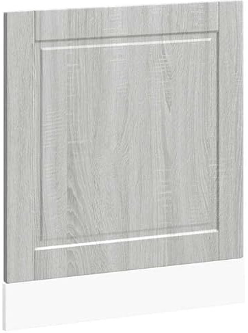 Mascherina per lavastoviglie Porto Grigio Sonoma 60 x 1,5 x 67 cm – Frontale da cucina per lavastoviglie, frontalino anteriore di alta qualità in elegante grigio, adatto per mobili da cucina moderni
