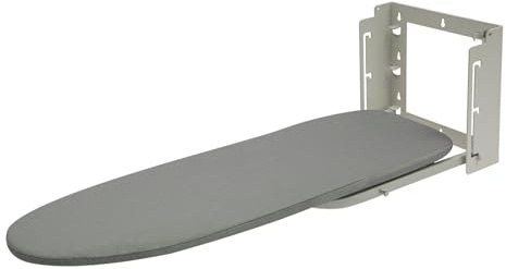 Tabla de planchar plegable para pared, 3 ajustes de altura, 91 x 30 cm, tabla de planchar plegable con resistente al calor para el lavadero