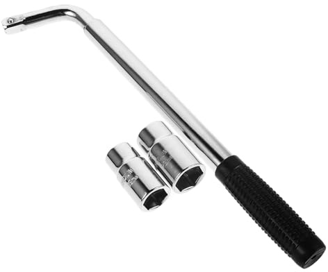 UTHCLO Strumento Sollevamento Auto Compatto con Chiave Cricchetto Integrata Maniglia per Cric Idraulico Accessorio per Veicoli e Piccoli Camion Leggero e Facile da Riporre