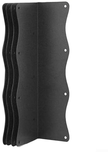 Lot de 4 équerres d'angle en forme de L en acier inoxydable avec bordure ondulée pour lits de jardin surélevés et meubles