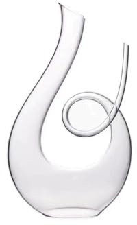 Big Decanter Handmade Crystal Red Wine Brandy Champagne Glasses Decanter Bottle Jug Pourer Aerator for Family Bar(River Snail-Shaped)