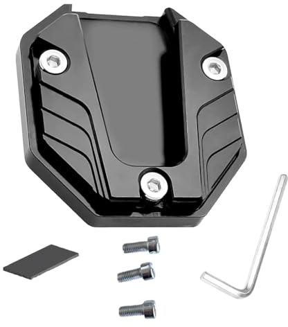 Motorrad Ständer Unterlage Seitenständer Motorrad Zubehör Must Have | Universal, Motorradständer, Verlängerungspad, Stützplatte, für, Weiche, Böden, Standfläche, Vergrößerung, Stabiler, Parkplatz