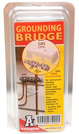 ARLINGTON GB5 White Intersystem Zinc Grounding Bridge Plastic Cover 4-1/2 Qty 10