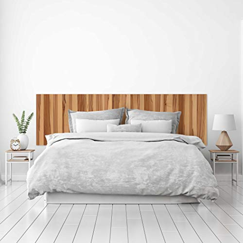MEGADECOR Kopfteil für Bett, PVC, dekorativ, mit Holzstruktur, Kirschbaum, vertikal, verschiedene Größen (115 cm x 60 cm)