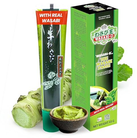 Wasabi-O Real Wasabi Paste - Authentic Japanese Wasabi Paste for Sushi & Dishes - Spicy, Fresh & Bold Flavour - Perfect for Sushi Rice, Japanese Snacks, 43g