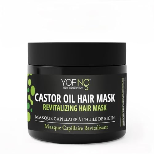 Rizinusöl Maske Mit Biotin & Totes Meer Mineralien Zur Stärkung Fördern Das Haarwachstum und Anti Haarausfall