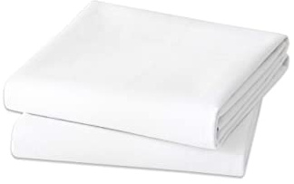 Flannel Crib Protector Pad，100％ Waterproof Mattress Protector Pad, One Size, 27 X 50-2pcs